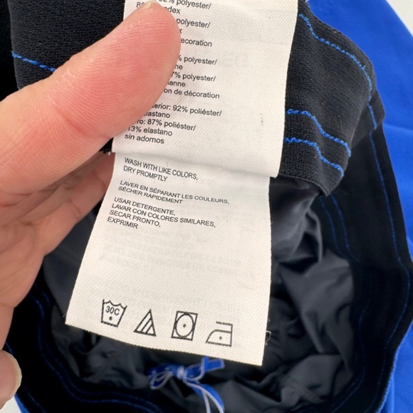 Speedo Shorts Men XL Blue Hybrid Active Beach Elastic Drawstring Lined Pockets - Picture 8 of 11